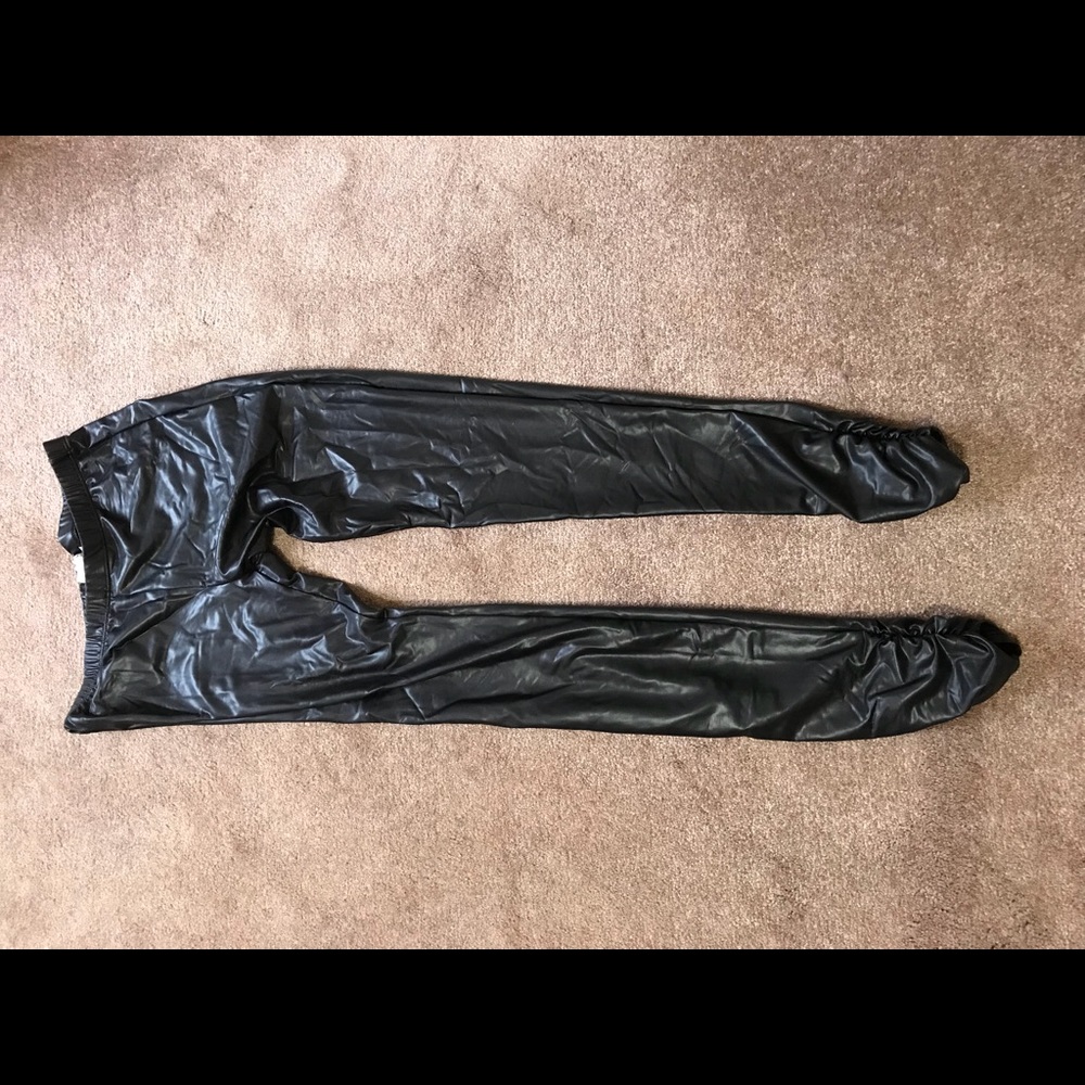 Charlotte Russe pleather leggings
